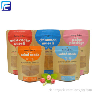 Gravure Printing Kraft Paper Seeds Packaging Bags
